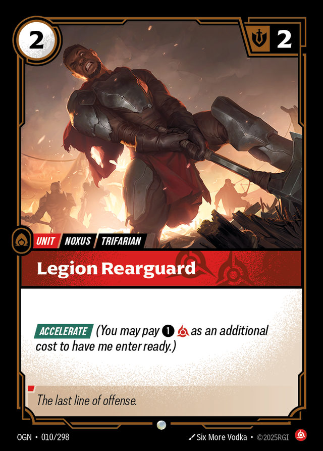 Legion Rearguard, card art