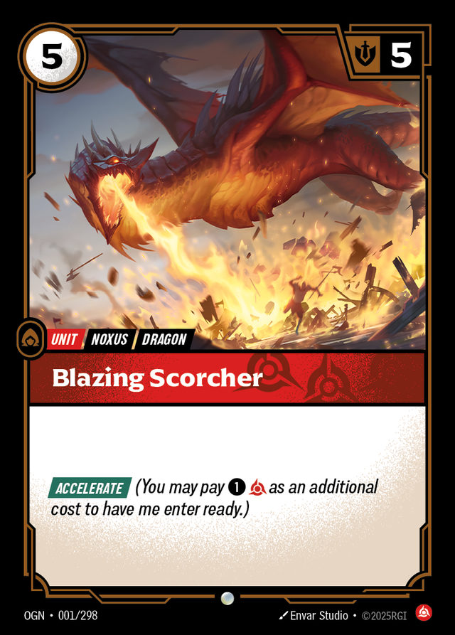 Blazing Scorcher, card art