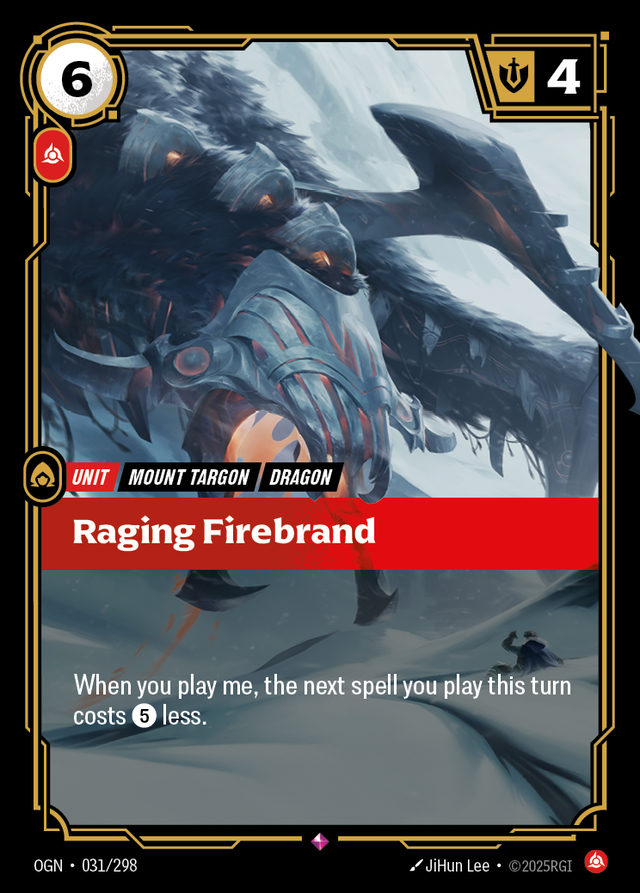 Raging Firebrand, card art