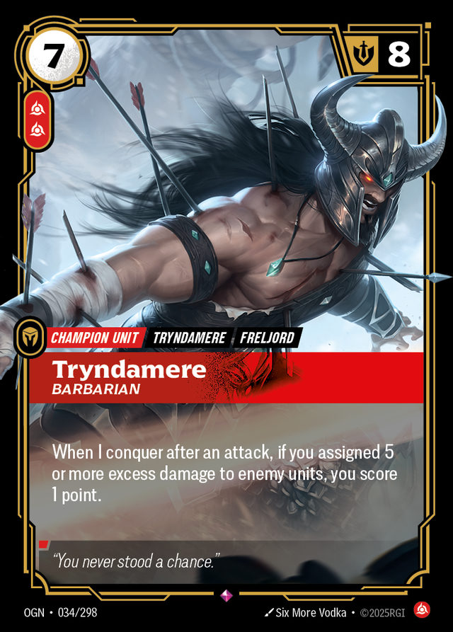 Tryndamere, card art