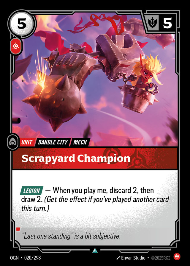 Scrapyard Champion, card art