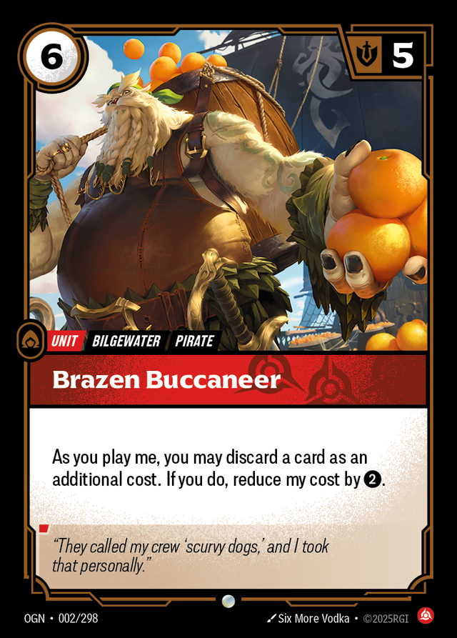Brazen Buccaneer, card art