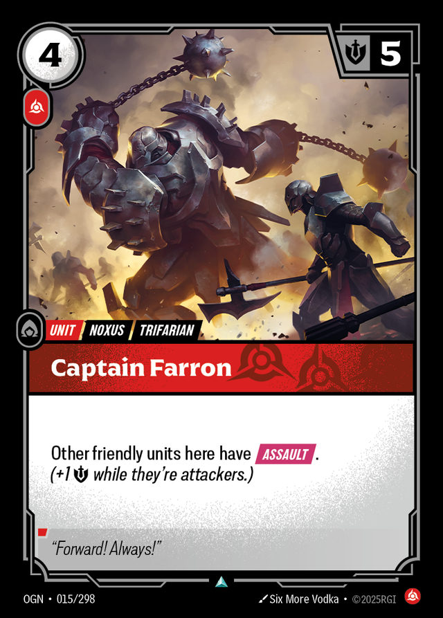 Captain Farron, card art