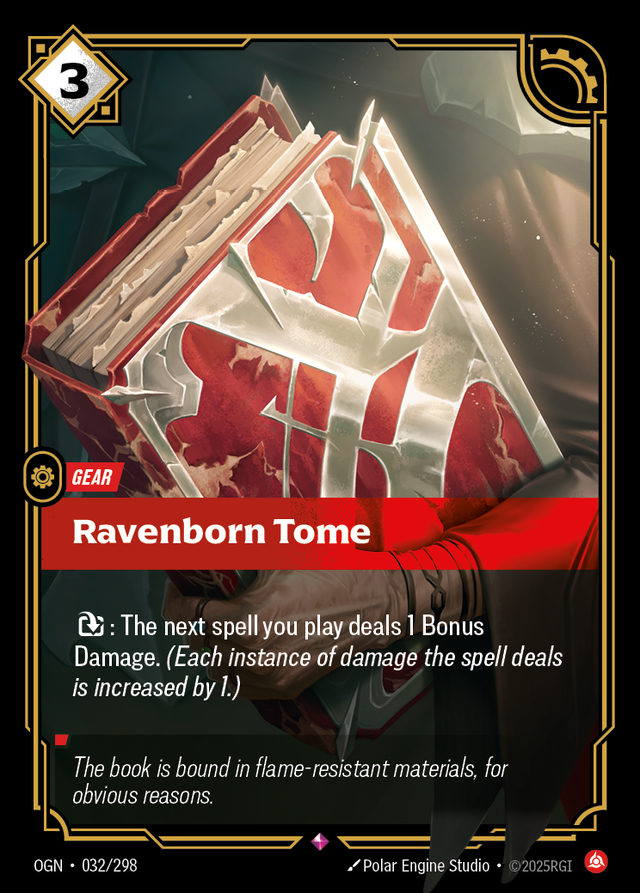 Ravenborn Tome, card art