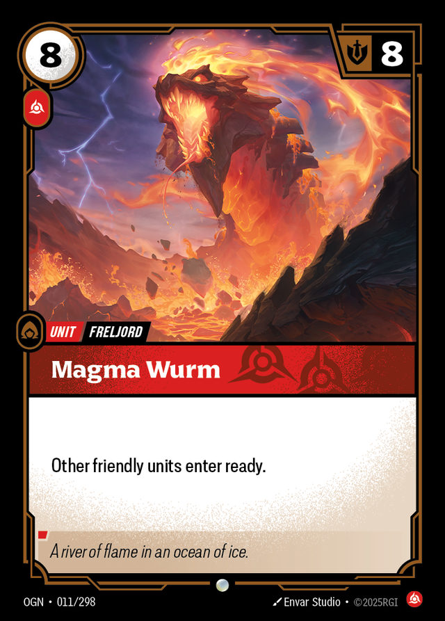 Magma Wurm, card art