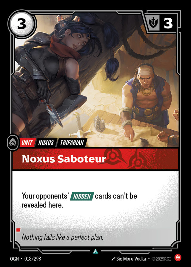 Noxus Saboteur, card art