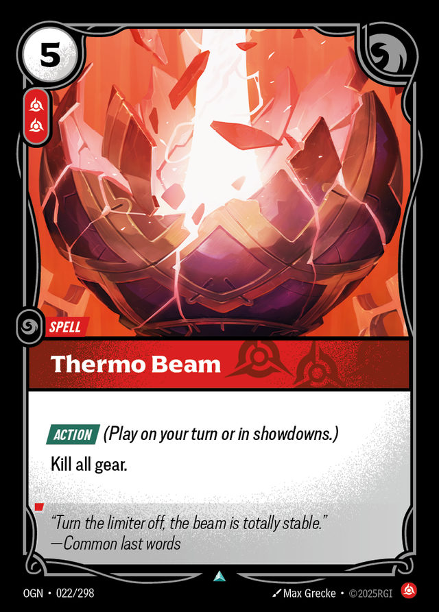 Thermo Beam, card art