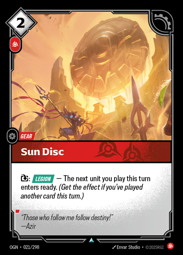 Sun Disc, card art