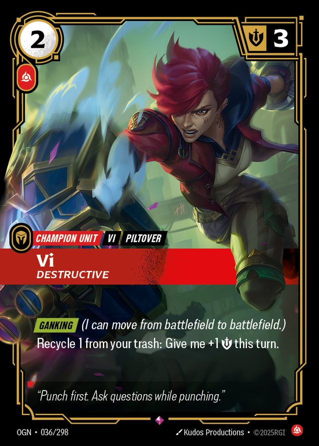 Vi, card art